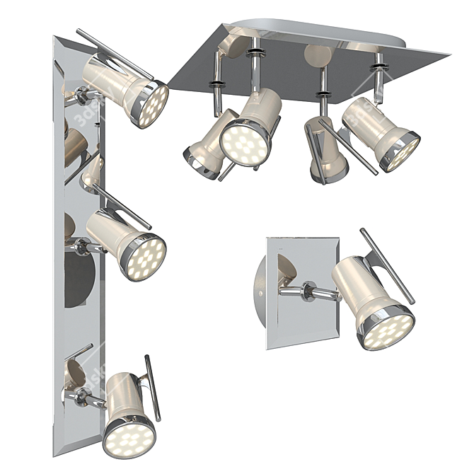 EGLO TAMARA: Sophisticated Spot Lighting 3D model image 1