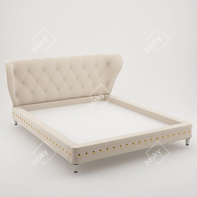 Luxury Ipe Cavalli Bed 3D model image 1