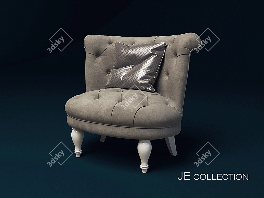 Luxury Armchair: 3DS Max 2014 + FBX 3D model image 1
