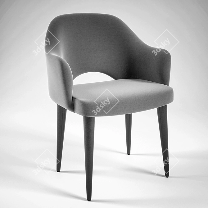 Modern Design Martin Deep Line Chair 3D model image 1