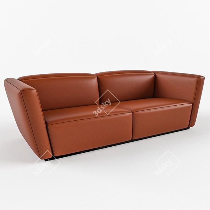 Polaris Texas Sofa - Sleek and Stylish 3D model image 1