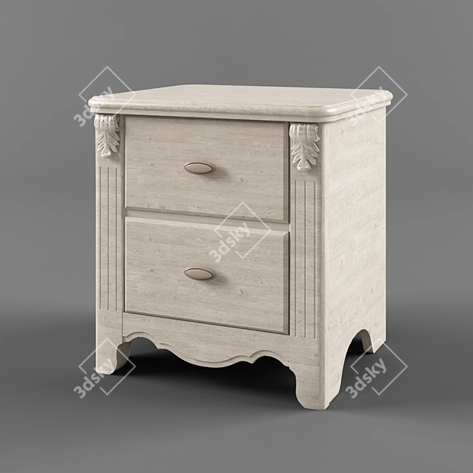 Title: Compact Bedside Storage Solution 3D model image 1