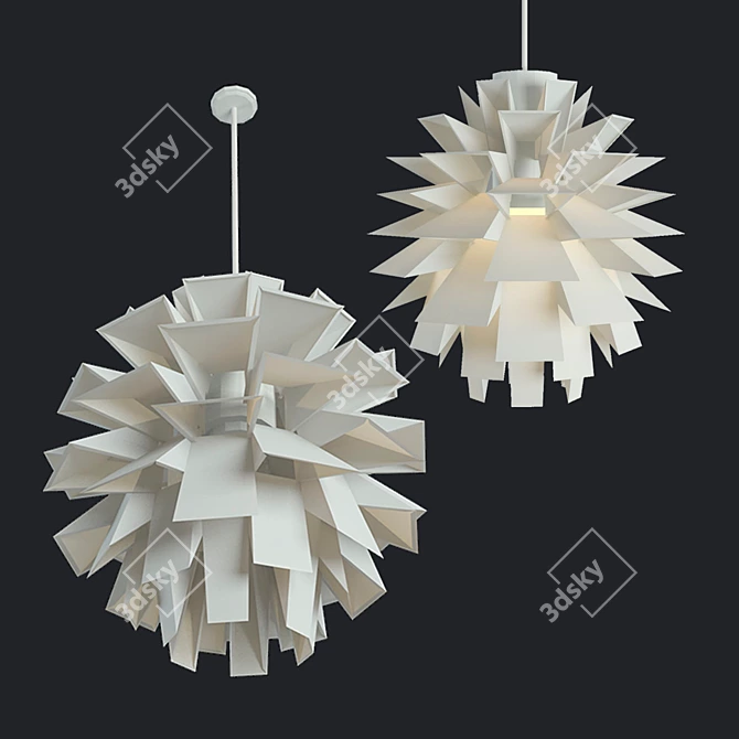 Elegant Normann Copenhagen Ceiling Light 3D model image 1