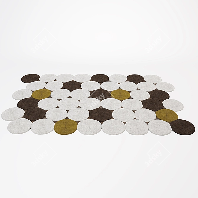 Title: Gan Circulos Rug: Exceptional Design 3D model image 2