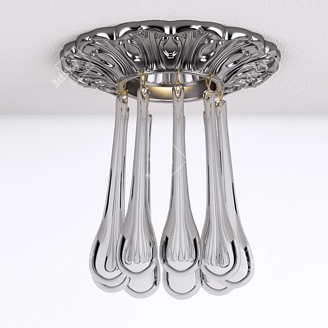 Classic Handmade Recessed Luminaire 3D model image 1