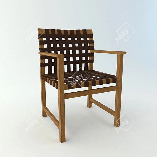 Vis-à-Vis Outdoor Chair - Stylish and Durable! 3D model image 1