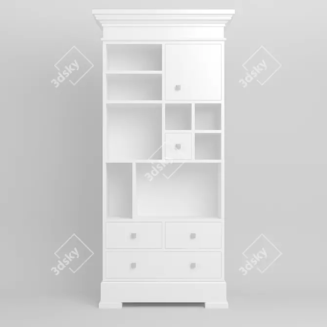 Modern 4-Piece Furniture Set 3D model image 2