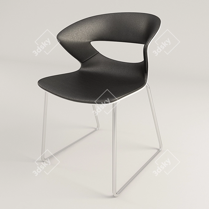 Minimalist Kicca Chair 3D model image 1