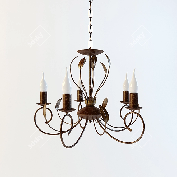 Elegant Catania 86867 Light Fixture 3D model image 1