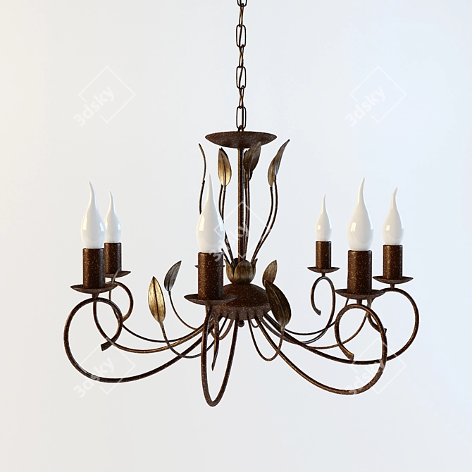 Elegant Catania 86868 Pendant Light 3D model image 1