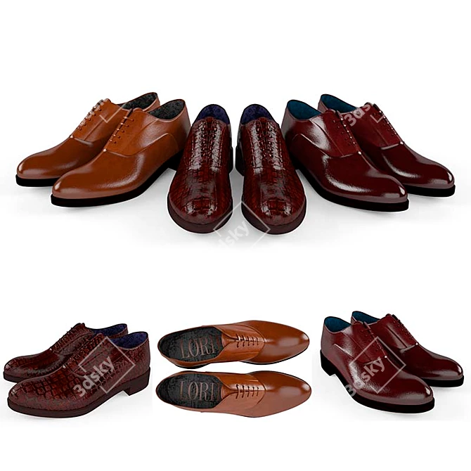 Luxury Men's Shoes by Loriblu 3D model image 1