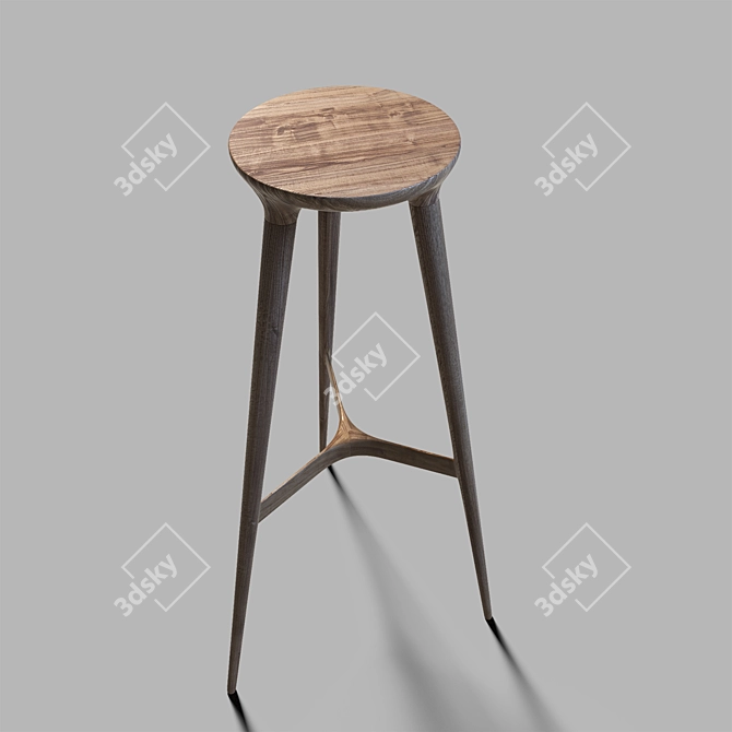 Kingstown Barstool: Raw Beauty 3D model image 2
