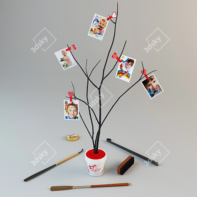 Family Tree Shoe Kit 3D model image 1