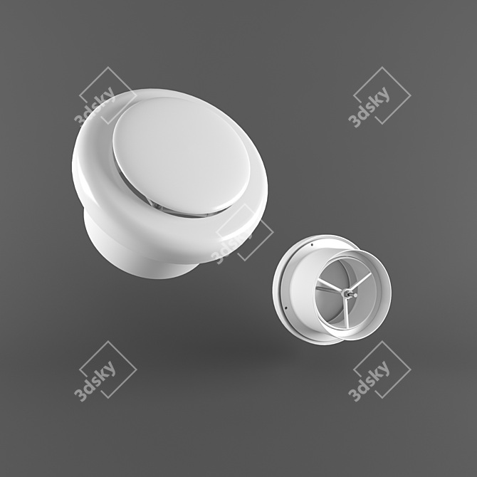 Versatile Plastic Air Diffuser 3D model image 1