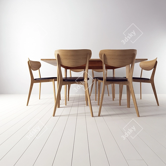 Homebase Table Set 3D model image 3