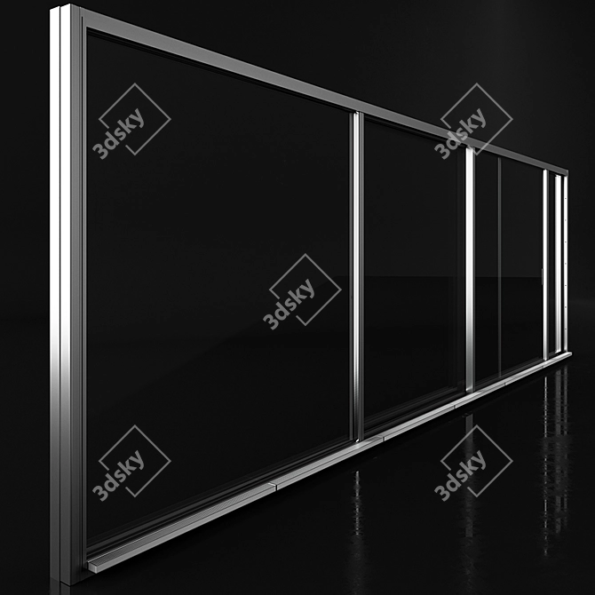 Sleek Swiss Style Window 3D model image 1