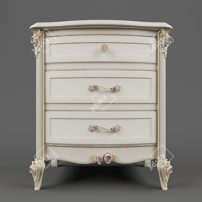 Elegant Nightstand Farances 3D model image 1