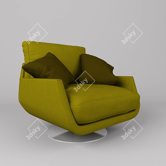 Title: Tuliss Up Armchair: Stylish Comfort 3D model image 1