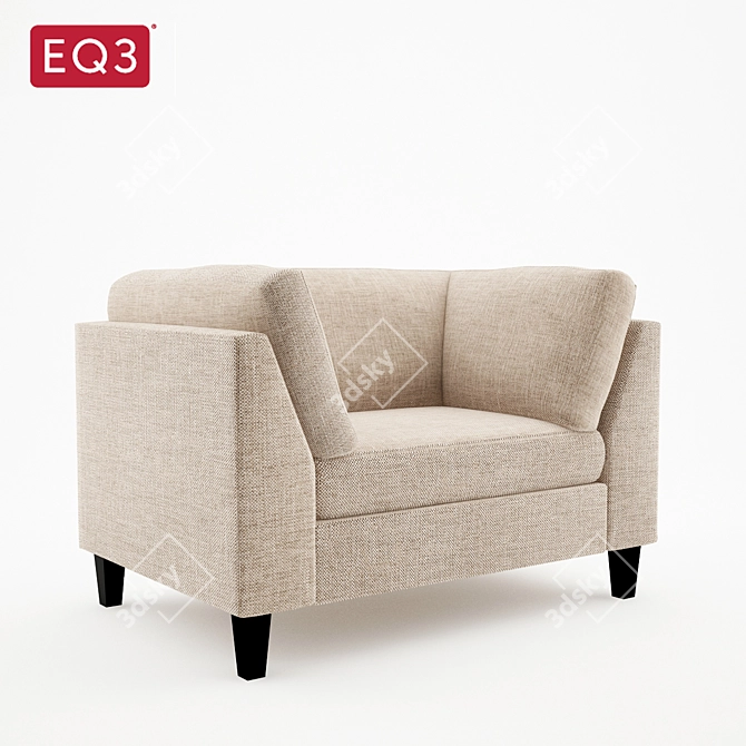 Modern and Comfortable EQ3 Salema Chair 3D model image 1