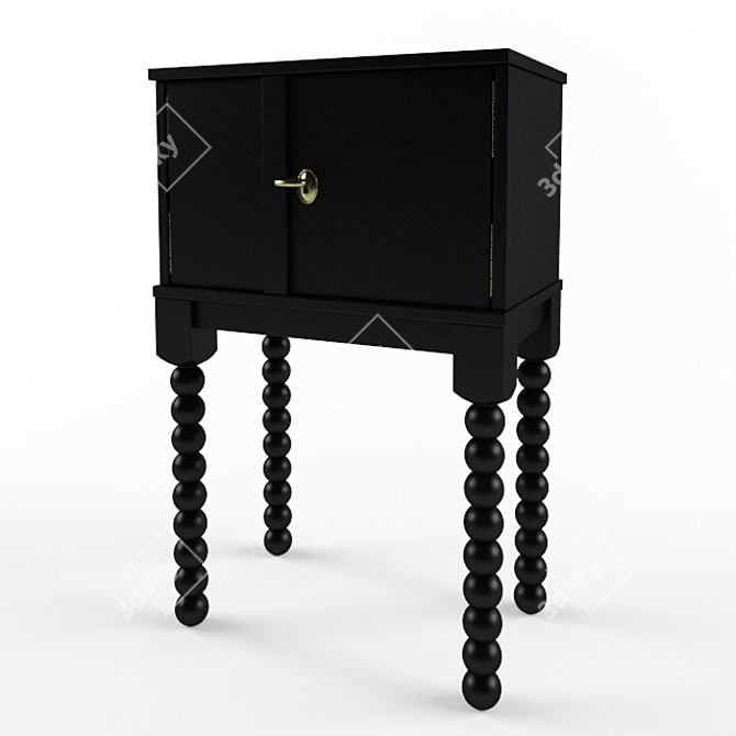 RYUSSBI 2014 Nightstand - Compact and Stylish 3D model image 1