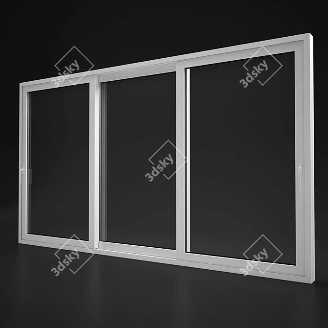 Elvial Sliding Thermal Aluminum Doors 3D model image 2