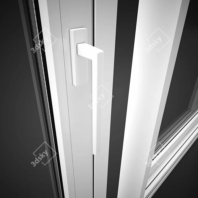 Elvial Sliding Thermal Aluminum Doors 3D model image 3