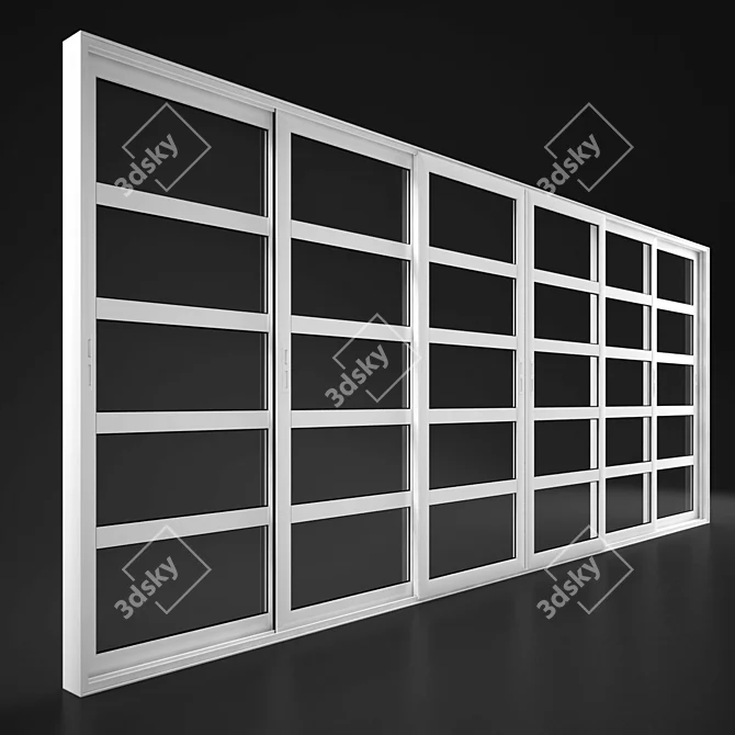 Sleek Sliding Doors for Modern Interiors 3D model image 3