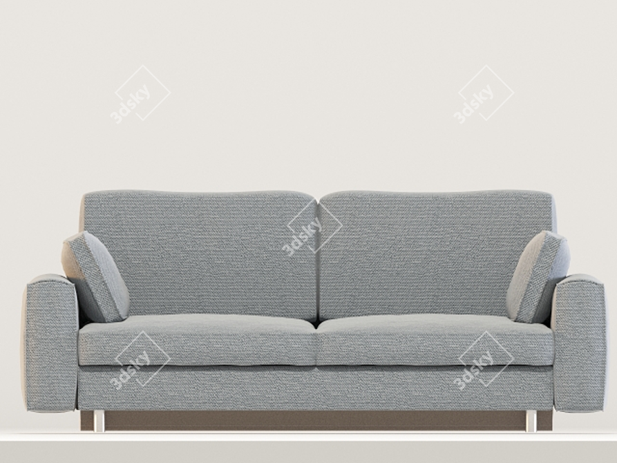 Scandinavian Sofa Bed, Dark Gray 3D model image 2