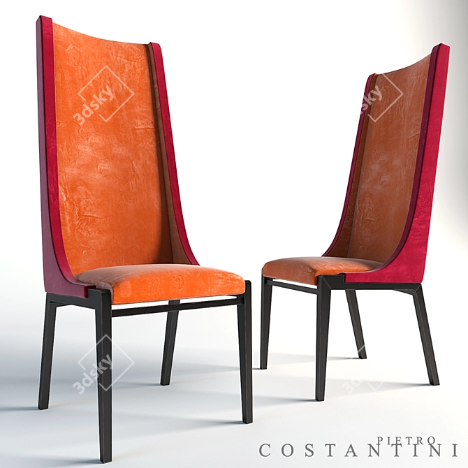 Luxury Italian Chair: Costantini Pietro 3D model image 1