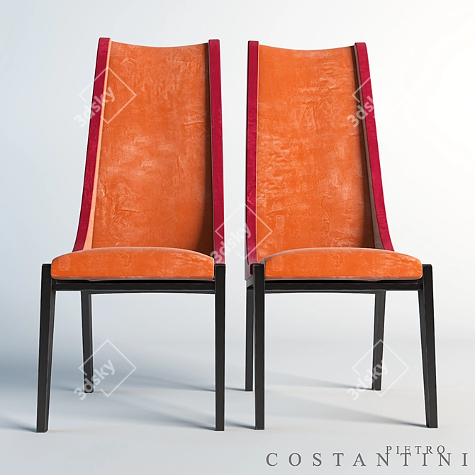 Luxury Italian Chair: Costantini Pietro 3D model image 2