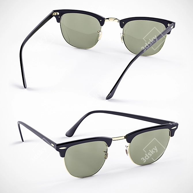 Classic RayBan Sunglasses - Timeless Style for Every Occasion 3D model image 1