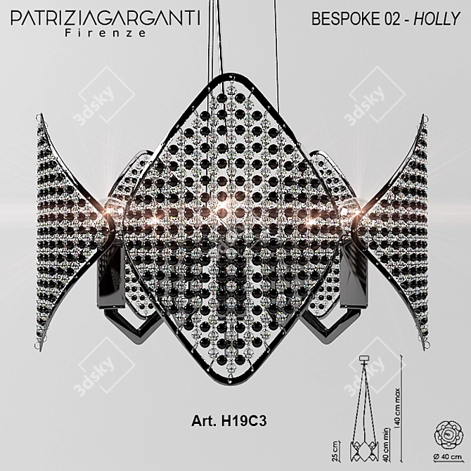 Patrizia Garganti Holly Chandelier 3D model image 1