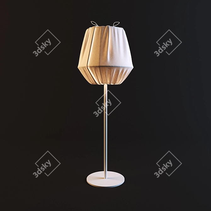 Elegant Baklava Floor Lamp 3D model image 1