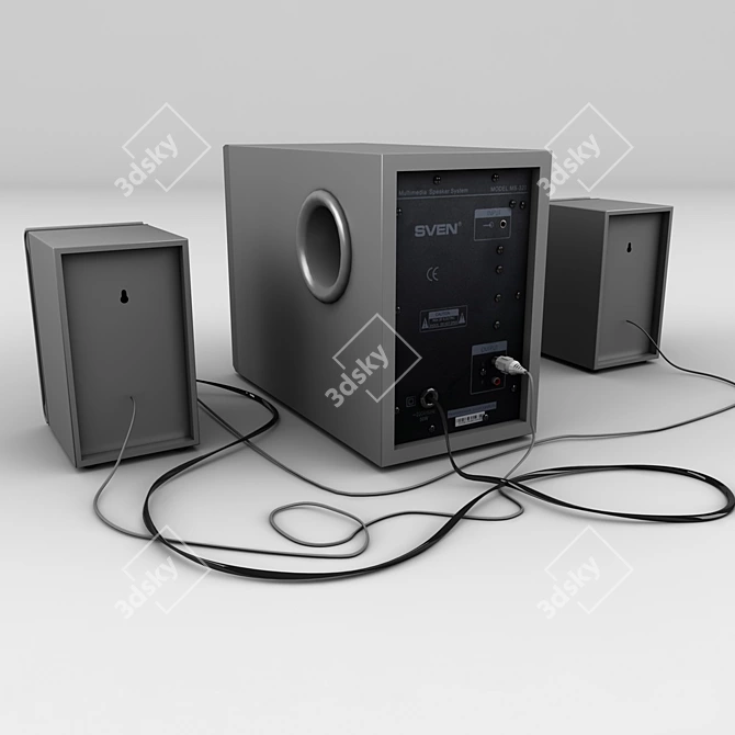 Immersive Audio Experience with Sven MS 320 3D model image 2