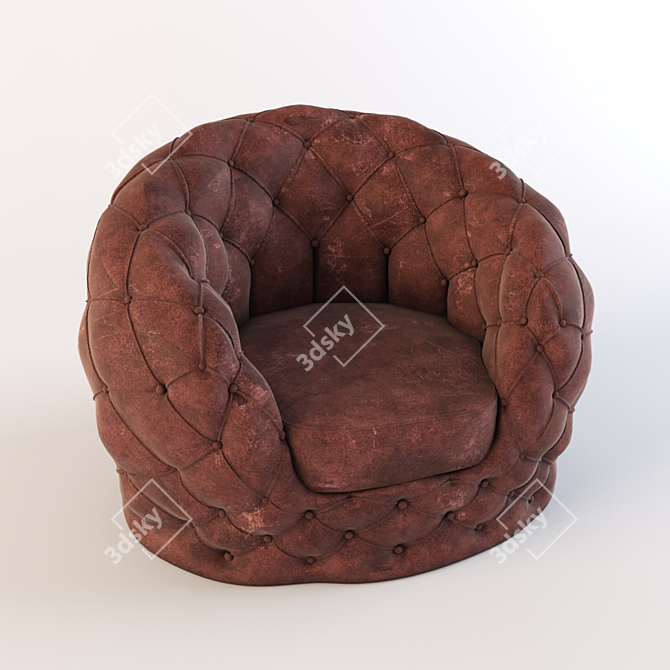 Nuvola Mantellassi Casa Gioiello Armchair: Elegant Comfort in 125x105x80 Dimensions 3D model image 1