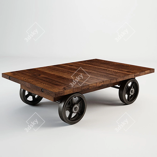 Carsten Cart Table: Stylish and Functional 3D model image 1