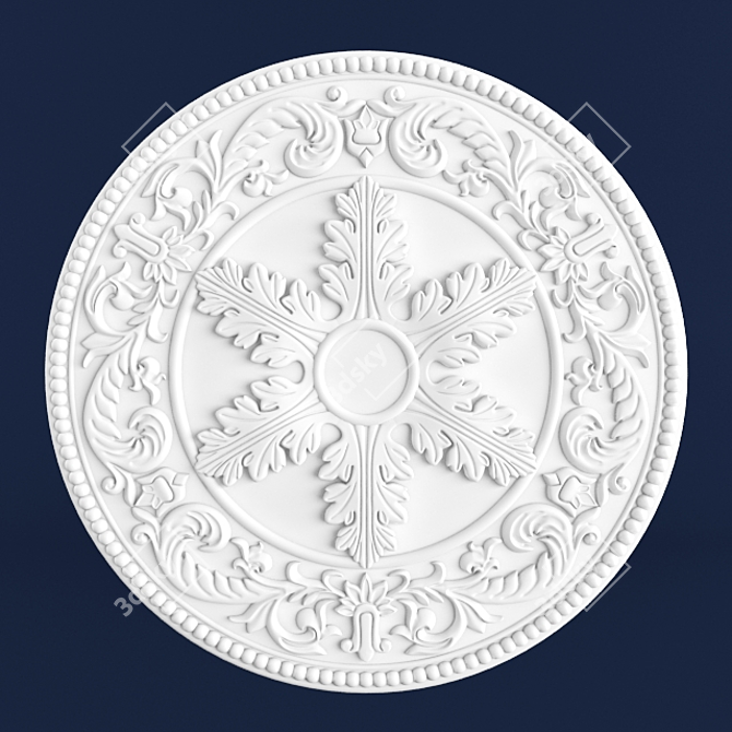 Peterhof Socket P2: 400mm Diameter 3D model image 1