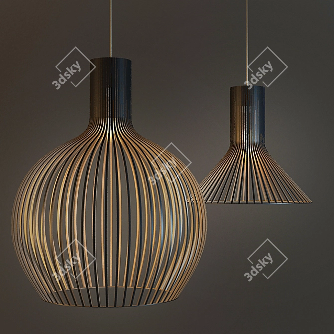 Product Title: Sleek Secto Design Lamps 3D model image 1