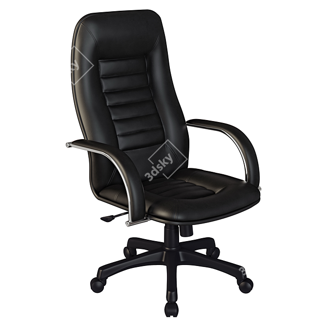 Luxury Leather Office Chair 3D model image 1