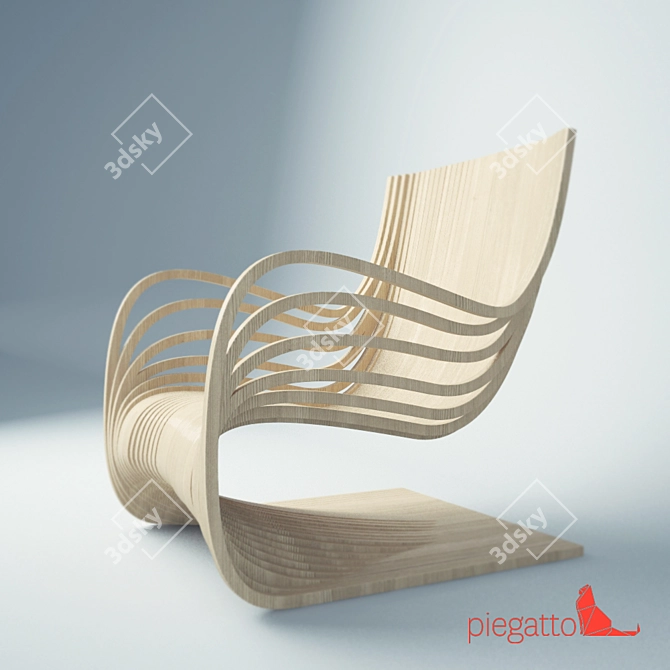 Pipo Chair: Creative Comfort for any Space 3D model image 2