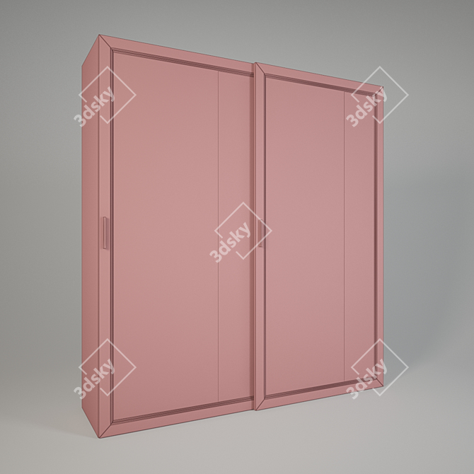Modern White Wardrobe by Tomasella 3D model image 2