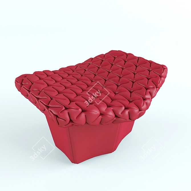 Luxury Juliet Ottoman by Poltrona Frau 3D model image 2