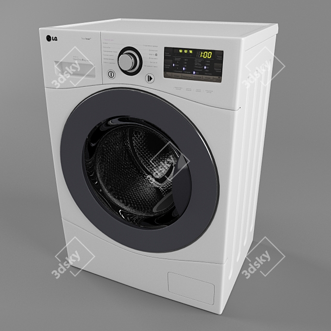 Title: LG F14B3PDS: Handcrafted Polygonal Washer 3D model image 1