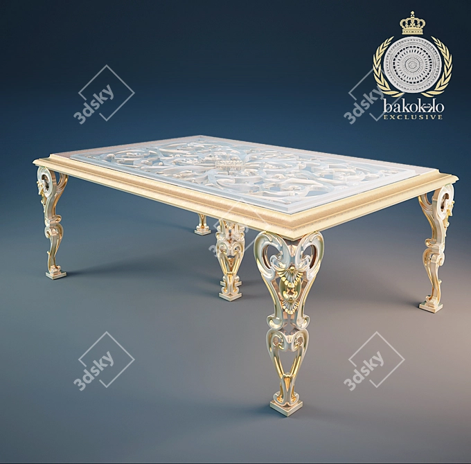 Italian Design Tavolo Table 3D model image 2