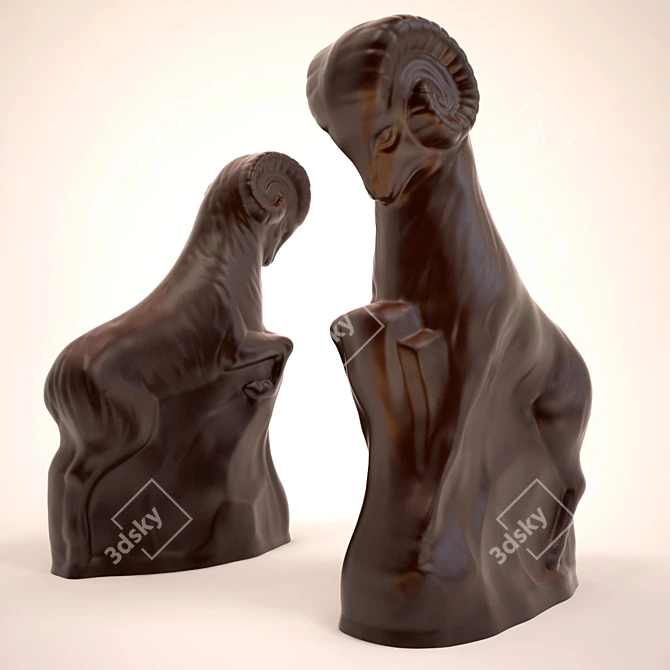 Delicious Aries Chocolate Figure 3D model image 1