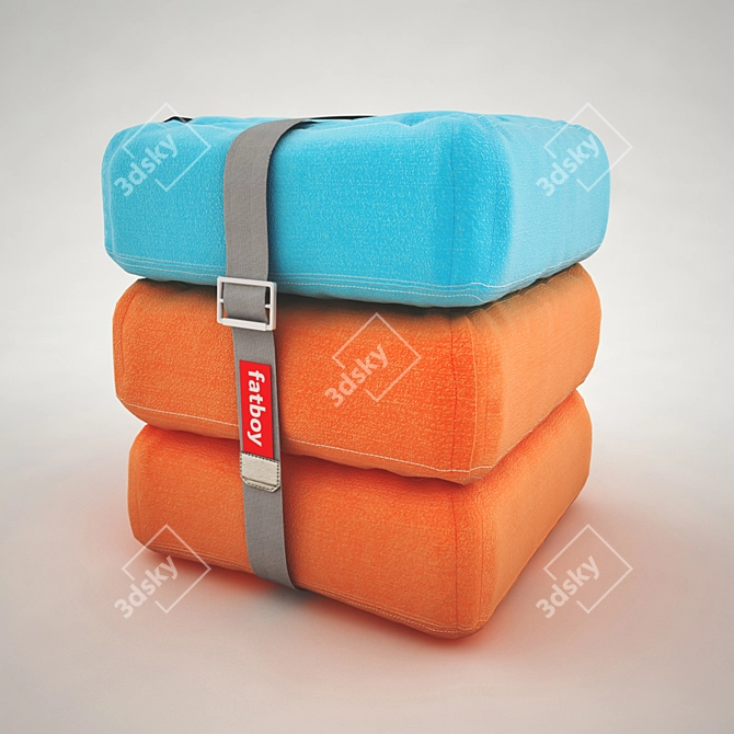 Elegant Baboesjka Ottoman by Fatboy 3D model image 2