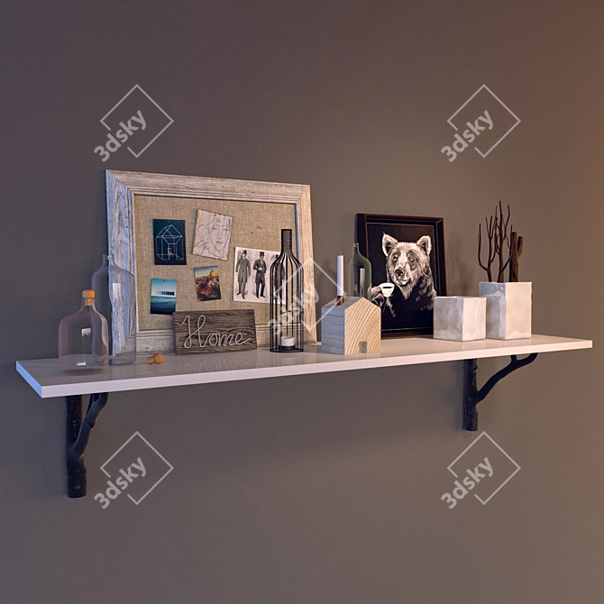 Elegant Home Decor Accents 3D model image 1