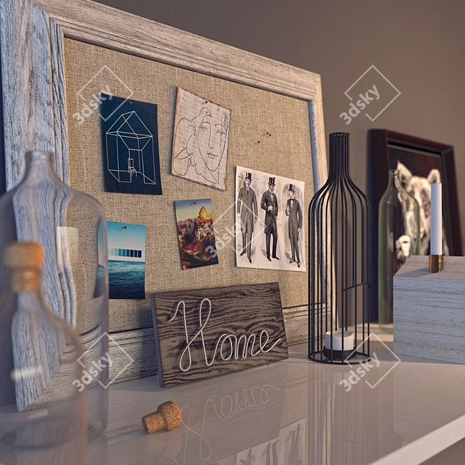 Elegant Home Decor Accents 3D model image 2