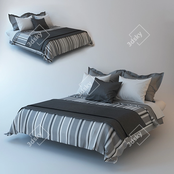 Cozy Dreams Bed Sheet Set 3D model image 1