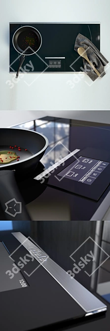 Miele KM6395: Induction FlexTouch Hob 3D model image 1